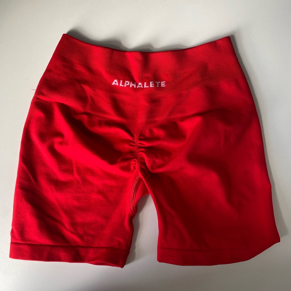 Alphalete Amplify Red Shorts